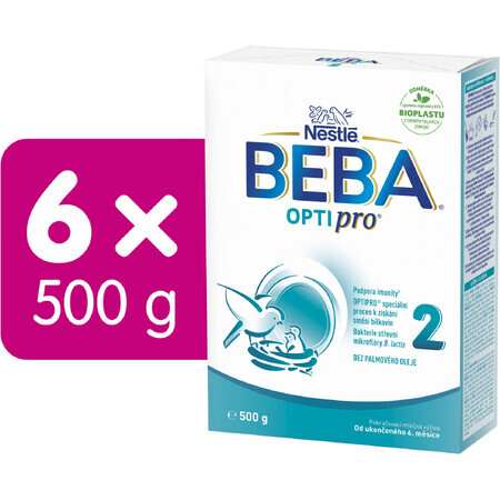 Nestlé Beba OPTIPRO 2 (Folgenahrung (ab Ende des 6. Monats)(Nov 2022) 6 Stück