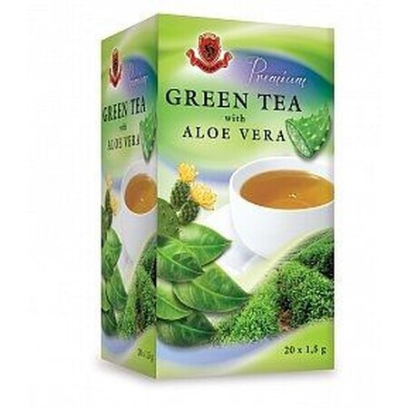 Herbex Premium Green tea with Aloe vera, 20 x 1,5 g