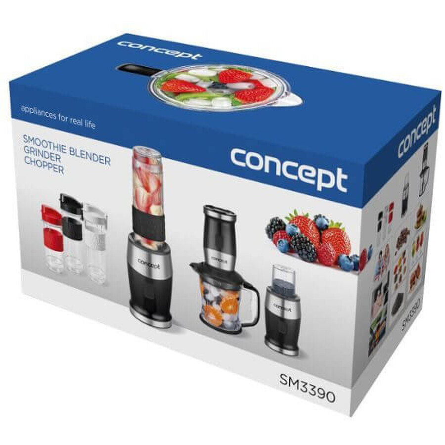 Concept Smoothie Maker + Zerkleinerer + Mahlwerk 700W schwarz