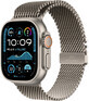 Apple Watch Ultra 2 (2024) 49mm, Naturtitan mit Milanese Griff aus Naturtitan M