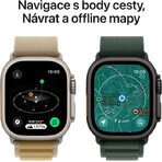 Apple Watch Ultra 2 (2024) 49mm, Naturtitan mit Milanese Griff aus Naturtitan M