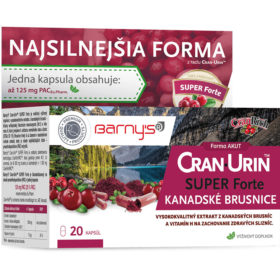 Barny's CRAN-URIN SUPER Forte 20 cápsulas