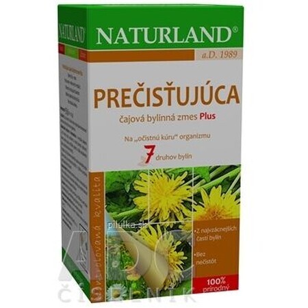 Naturland Entschlackende Teemischung plus Kräutertee Trichterbeutel 20 x 1,75 g