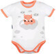 Neu Baby Body Kurzarm Fuchs Lachs