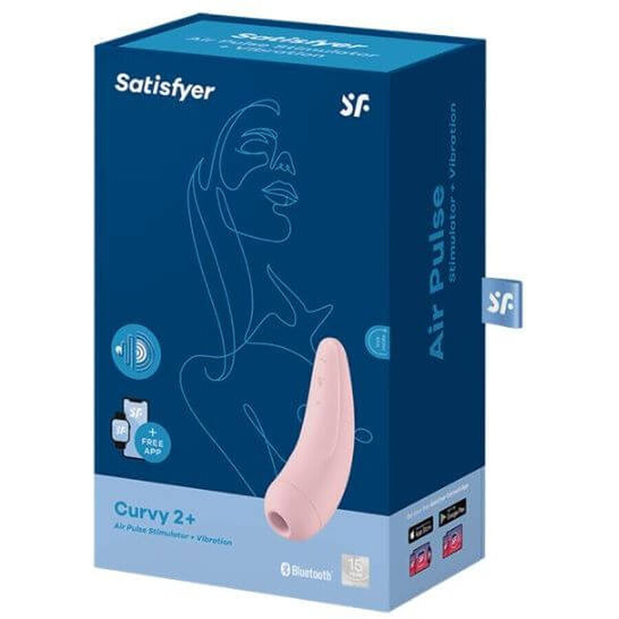 Satisfyer Vibrator mit klitoraler Stimulation Curvy 2+ Pink