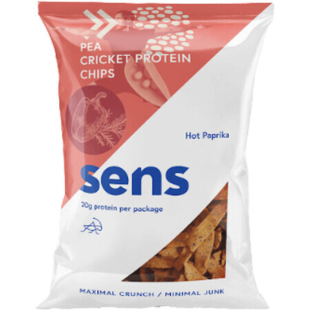 Sens Erbsenchips mit Grillenprotein - Pikante Paprika 80 g