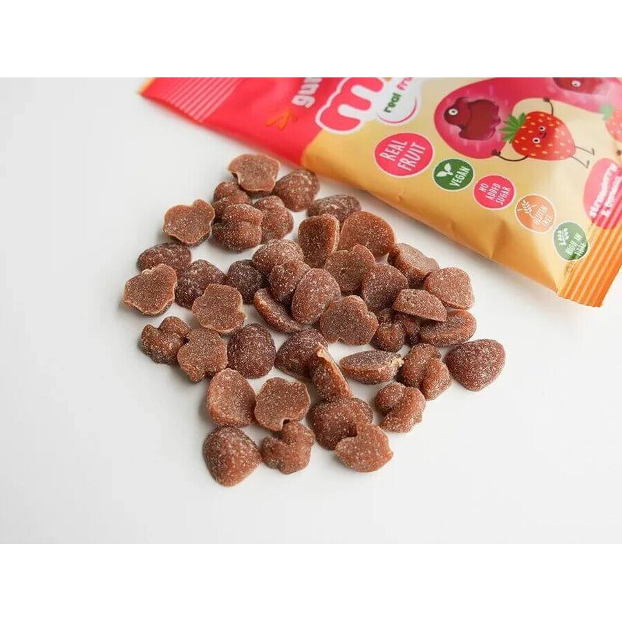 Mixit Gummy Mixies - Erdbeeren und Bananen - natürliche Geleebonbons 35 g