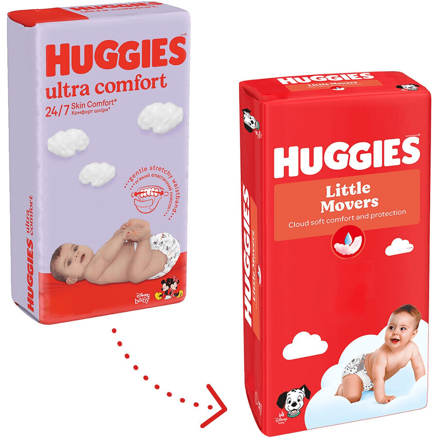 Huggies® Little Movers Windel 5 (11 - 25 kg) 58 Stück