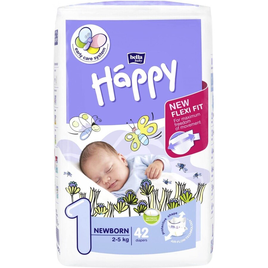 Bella Baby Happy Happy New Born 2-5 kg Babywindeln. 42 Stück