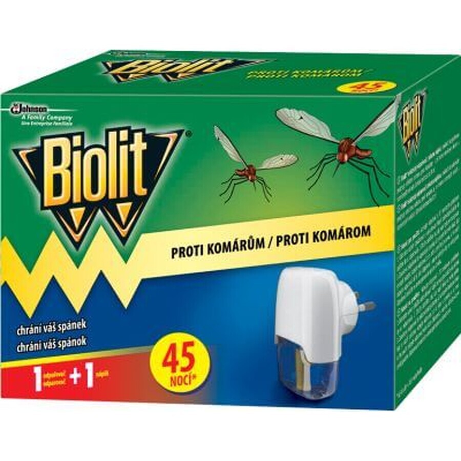 Biolit Elektrischer Moskitozerstäuber, 45 Nächte, 27 ml