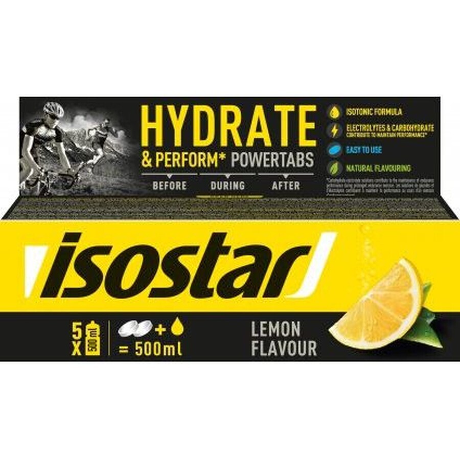 Isostar Power Tabs, limón 10 x 12 g