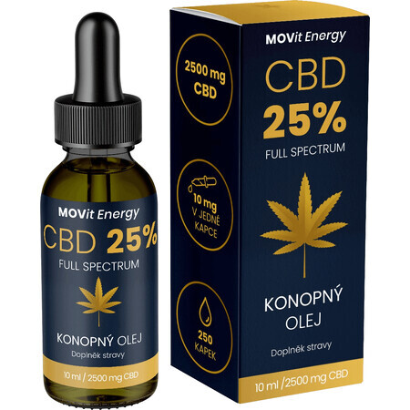 MOVit Energy CBD 25% Vollspektrum-Hanföl 10 ml