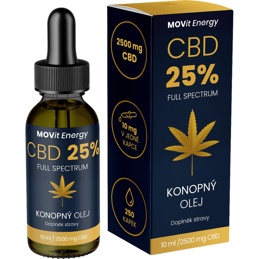 MOVit Energy CBD 25% Vollspektrum-Hanföl 10 ml