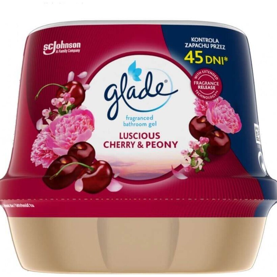 Bath gel with air freshener Glade Luscious Luscious Cherry and Peony Air Freshener 180 g