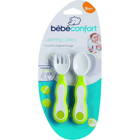 Bebe Confort Flexibles Besteckset, +9 Monate 2 Stück