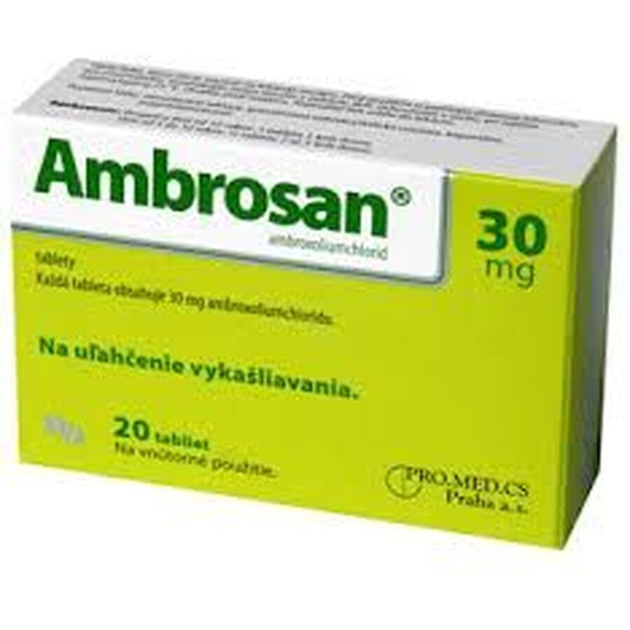 Ambrosan zur Behandlung der Atemwege 20 Tabletten