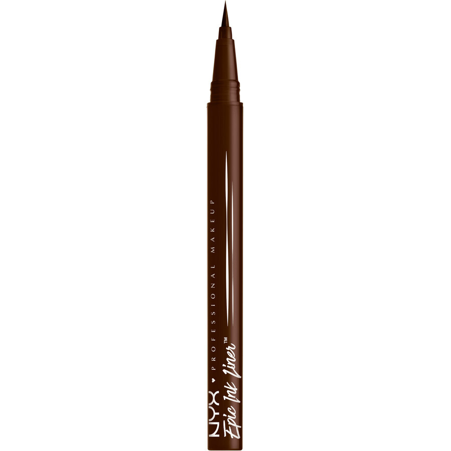 NYX Professional Makeup Epic Ink Liner, wasserfester Eyeliner - Milchschokolade