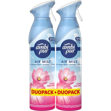 Ambipur Flower & Spring Spray deodorante per ambienti 2 x 185 ml