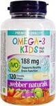 Webber Naturals Omega-3 f&#252;r Kinder 188 mg IVO-Qualit&#228;t, 120 Kapseln