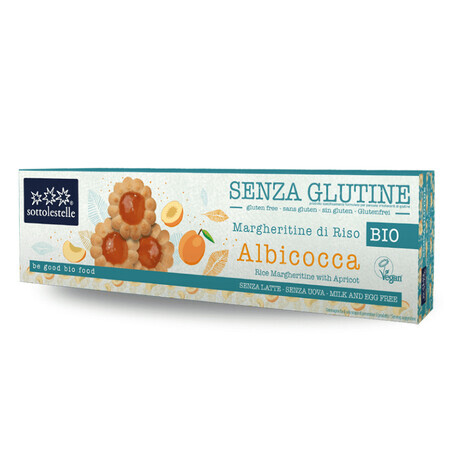 Biscuiti Vegani fără gluten cu caise, 100g, Sottolestelle