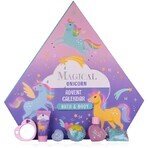 Accentra Magic Einhorn- und Meerjungfrauen-Adventskalender in rautenförmiger Schachtel (doppelseitig), 24 Überraschungen