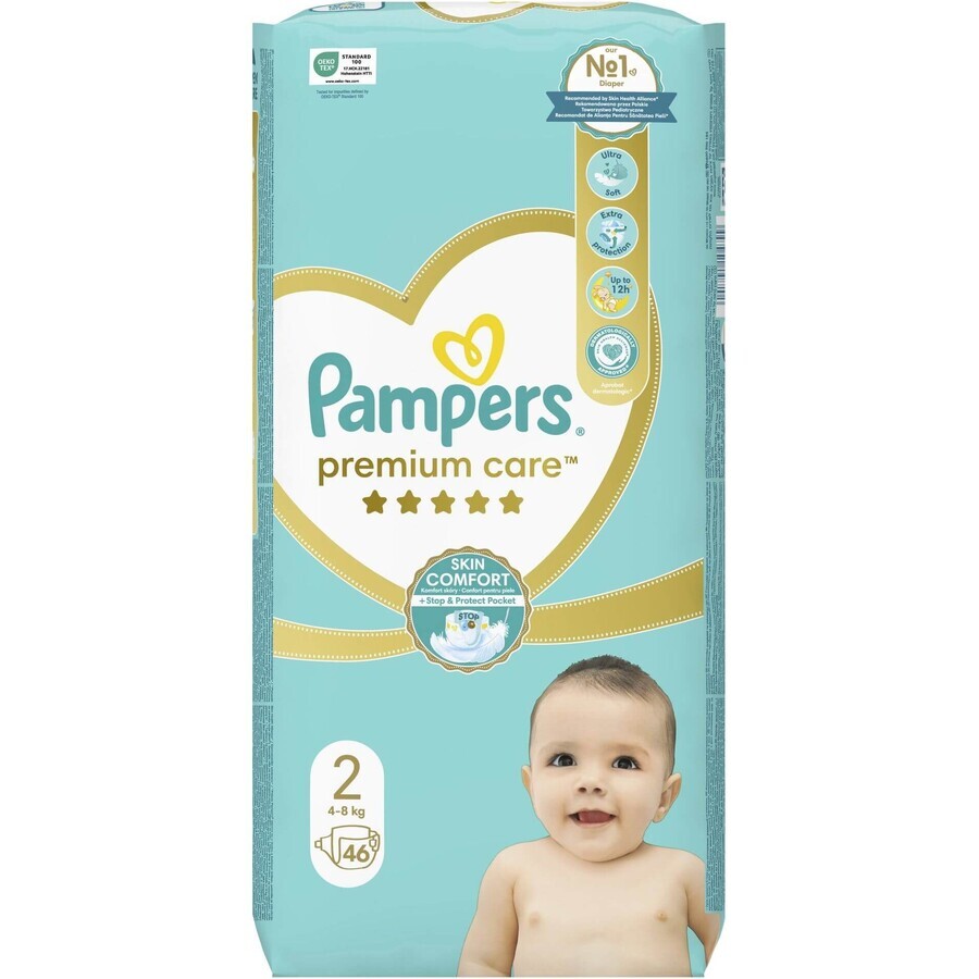 Pannolini Pampers Premium Care taglia 2, 46 pz.