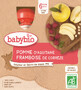 Babybio Doypack Apfel, Himbeere 4 x 90 g