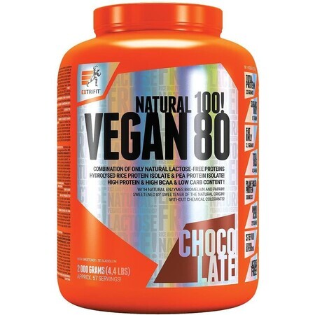 Extrifit Vegan 80 Schokolade 2000 g