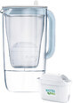 Brita One Filter-Wasserkocher, MX PRO Filter, Glas/Wei&#223; 2,5 l