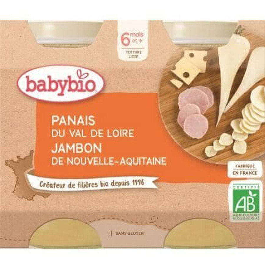 Babybio-Menü Pastinake Pastinakenschinken Greyerzer Schinken 2 x 200 g