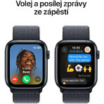 Apple Watch SE GPS GPS 44mm Midnight Aluminium Gehäuse mit Sport Ink Schleife