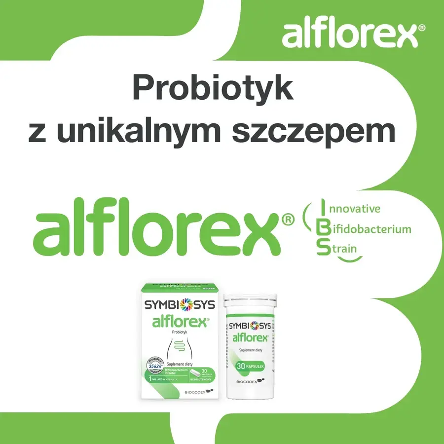 Symbiosys Alflorex, 2 x 30 Kapseln, Biocodex