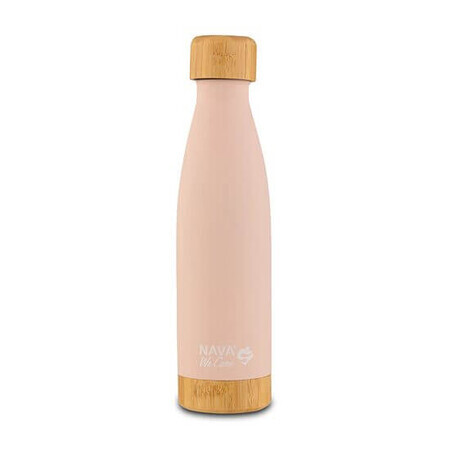 We care Bambus-Isolierflasche für unterwegs, rosa, 500 ml, Nava