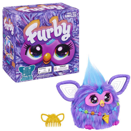 Jouet interactif Furby, 15 cm, +6 ans, violet, Hasbro, Hasbro