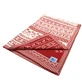 Knitted cotton blanket White/Red, 90 x 70 cm, + 0 months, Baltic Bebe
