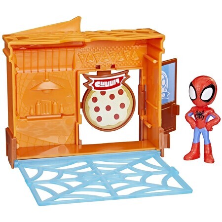 Play set City Bloks Pizzeria Spidey and his Amazing Friends, +3 years, Hasbro