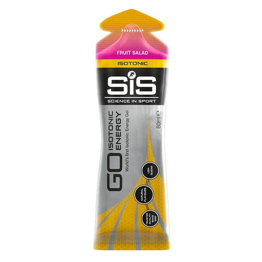 Go Isotonic Gel Energizante Isotónico Ensalada de Frutas, 60 ml, Sis