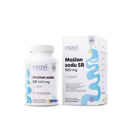 Natriumbutyrat SR, 960mg - 60 vegane Kapseln Osavi