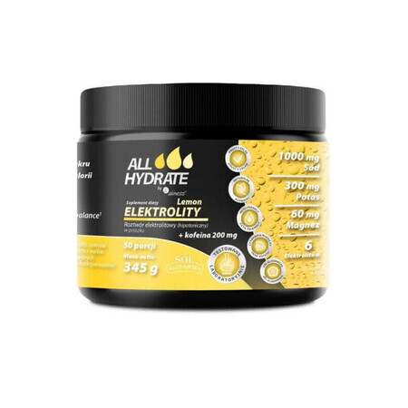 Zitrone + Koffein Elektrolyte 345g ALLHydrate