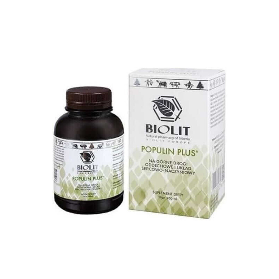 Populin Plus extrait de peuplier noir 200ml BIOLIT