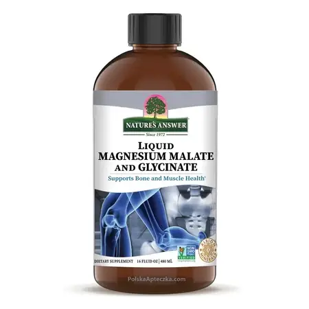 Flüssiges Magnesium Malat und Glycinat 480 ml - Nature's Answer