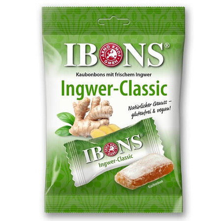 Gummibonbons mit Ingwer, 92 g, Ibons