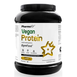 Vegan Protein Izolat de proteine din mazăre (vanilie) 750 g GymFood Pharmovit
