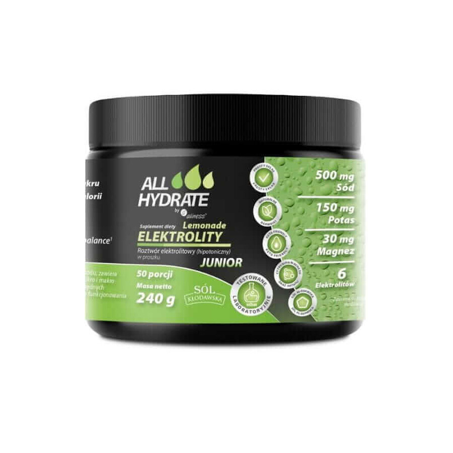 Elektrolyte Limonade Junior 240g ALLHydrate