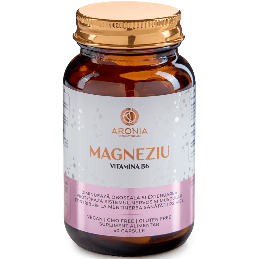 Magnesio 375 mg con vitamina B6, 60 capsule, Aronia Charlottenburg