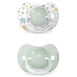 Suavinex Dreams SX Pro, physiologischer Schnuller, Silikon, grün, 6-18 Monate, 2 Stück