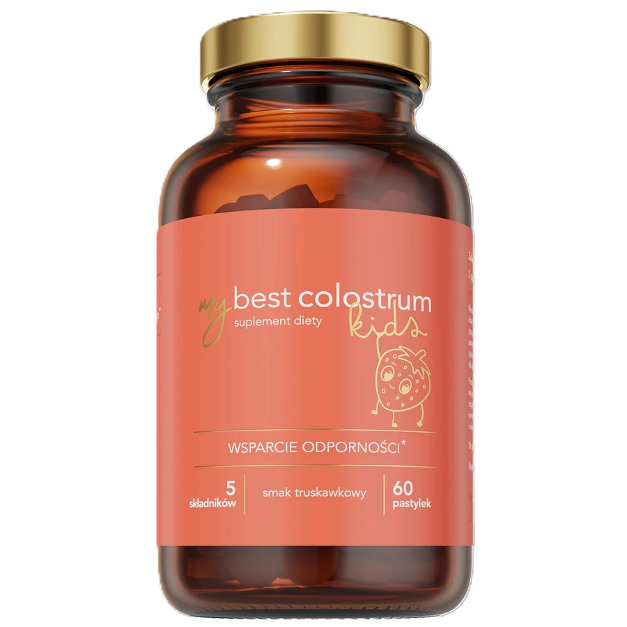 MyBestColostrum Kids, aardbeiensmaak, 60 tabletten