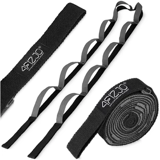 4Fizjo, yoga and stretching band, black, 2.3 m, 1 pc