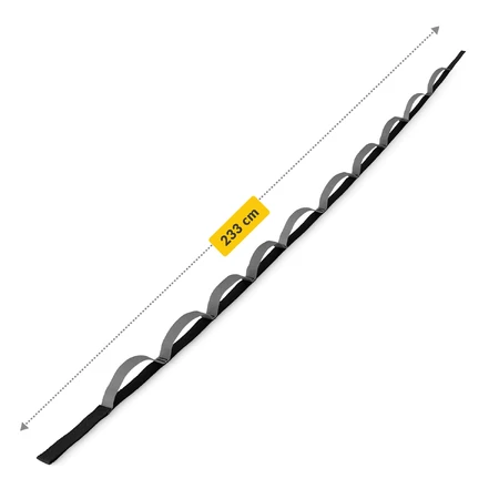 4Fizjo, yoga and stretching band, black, 2.3 m, 1 pc