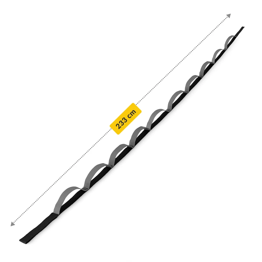 4Fizjo, yoga and stretching band, black, 2.3 m, 1 pc